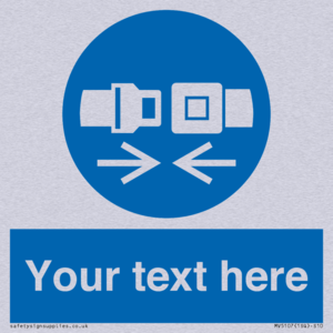 Custom Seatbelts Sign